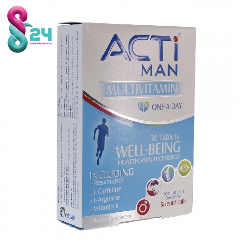 قرص اکتی من ابیان دارو 30 عدد ( Abian Daru Acti Man 30 Tabs )