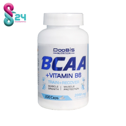 کپسول بی سی ای ای و ویتامین B6 دوبیس 200 عدد ( Doobis Bcaa And Vitamin B6 200 Caps )