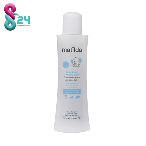 شوینده کرمی آتوپیک کودک ماتیلدا 200 میلی | رفع خشکی پوست کودکMatilda Baby Atopic Matilda Cleansing Cream - 200 ml- 200 ml