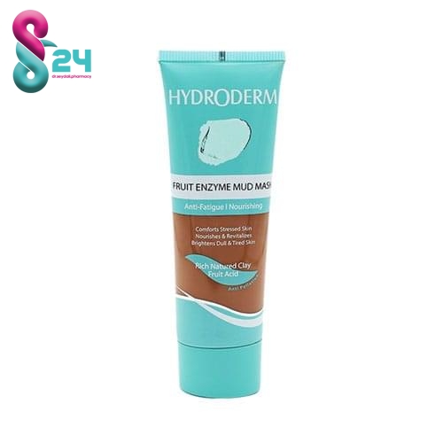 ماسک گلی مغذی پوست حاوی گل رس و اسید میوه (hydroderm fruit enzyme mud mask)