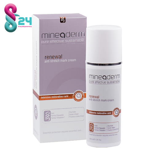 کرم استرچ مارک ضد ترک بدن ماینودرم mineaderm renewal anti stretch mark cream