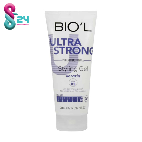 ژل مو بیول با قدرت نگه دارندگی فوق العاده بالا حاوی آرگان و کراتین 200 میلی لیتر