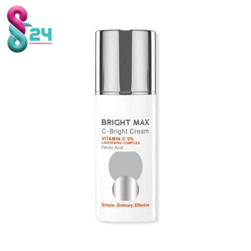 کرم صورت و گردن ویتامین سی ث-برایت برایت مکس