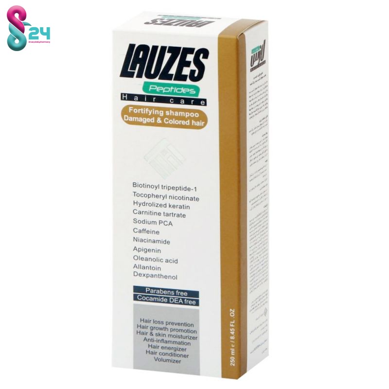 شامپو تقویت کننده موهای آسیب دیده و رنگ شده لازس 250 میلی لیتر