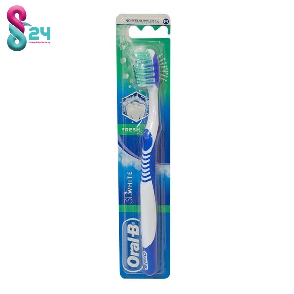 مسواک اورال-بی مدل 3D White کد FC212 با برس متوسط