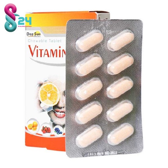 قرص جویدنی ویتامین C 500 دی سان فارما 30 عدد