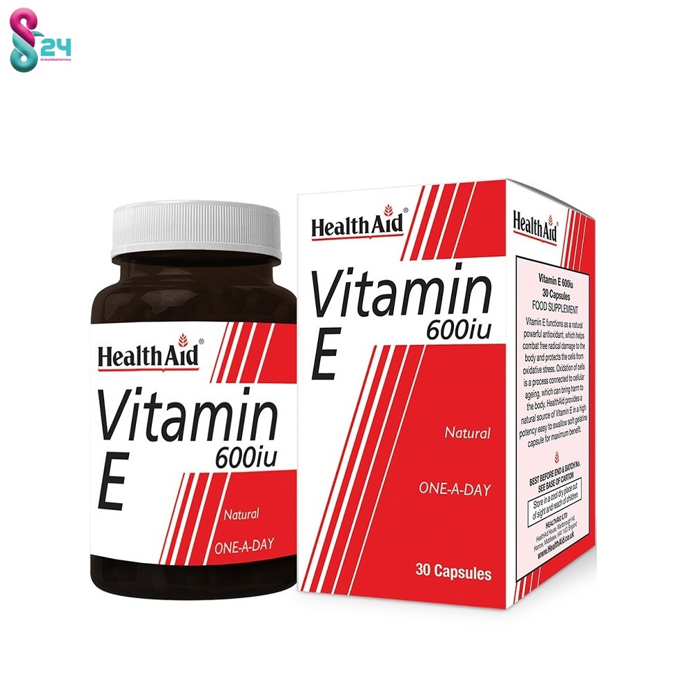 کپسول ژلاتینی ویتامین ای 600 هلث اید  30 عدد