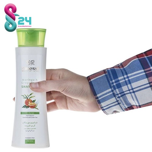 شامپو مورینگا و چای سبز مخصوص موهای چرب سینره 250میلی لیتر