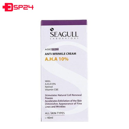 کرم ضد چروک AHA 10 درصد سی گل مناسب انواع پوست ۴۰ میلی لیتر