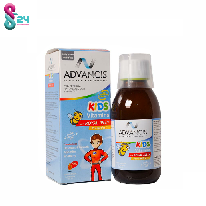 شربت کیدز ویتامینز همراه با رویال ژلی ادونسیس 150 میلی لیتر