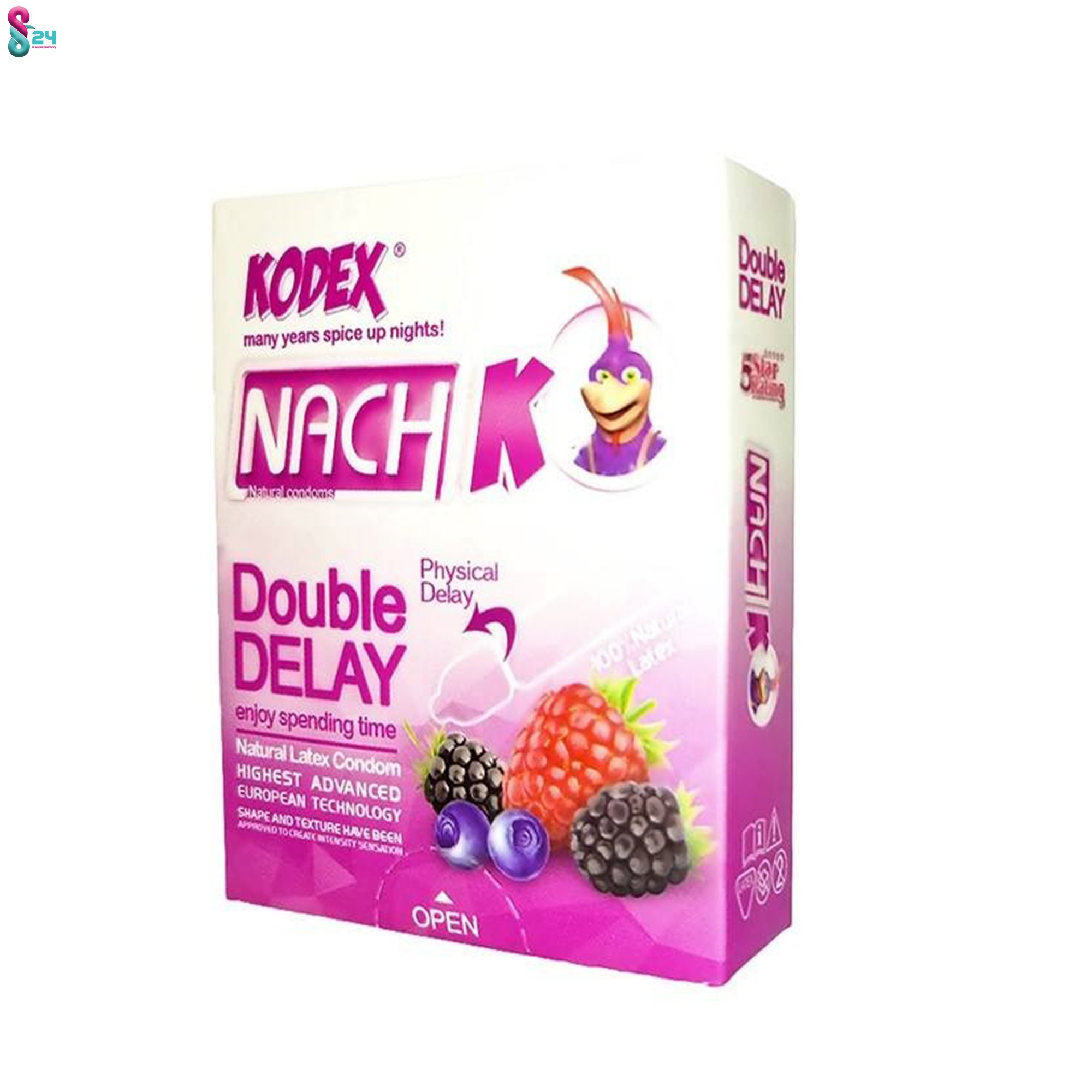 کاندوم تاخیری ناچ کدکس مدل Double Delay بسته 3 عدد