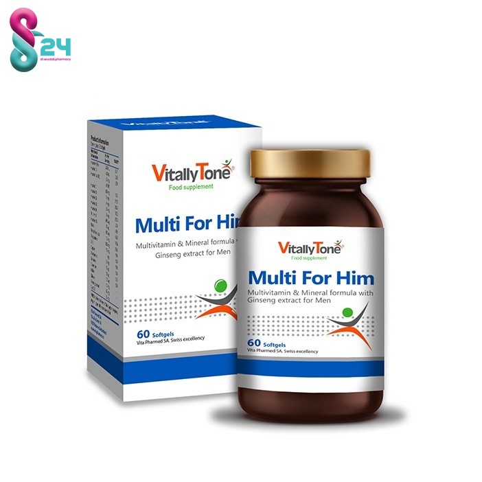 سافت ژل مولتی فور هیم ویتالی تون 60 عدد