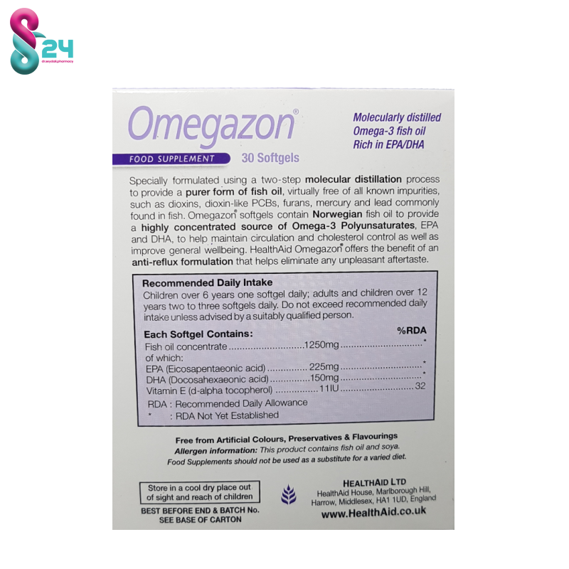 کپسول امگازون هلث اید 30 عدد