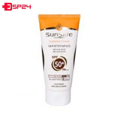 کرم ضد آفتاب SPF50 روشن کننده سان سیف مناسب انواع پوست 50 گرم