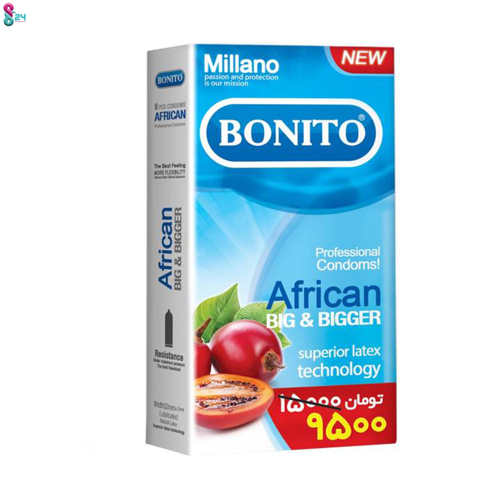 کاندوم بونیتو مدل African بسته 6 عدد