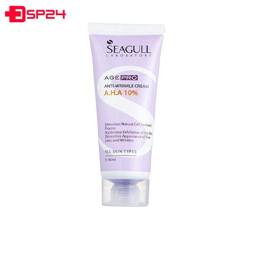 کرم ضد چروک AHA 10 درصد سی گل مناسب انواع پوست ۴۰ میلی لیتر