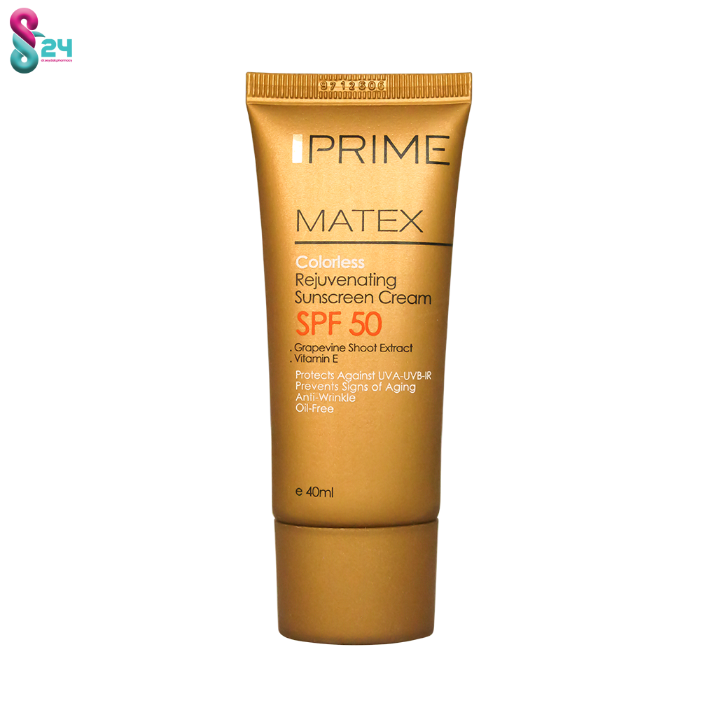 کرم ضد آفتاب جوان کننده پریم SPF50 حجم ۴۰ میلی لیتر