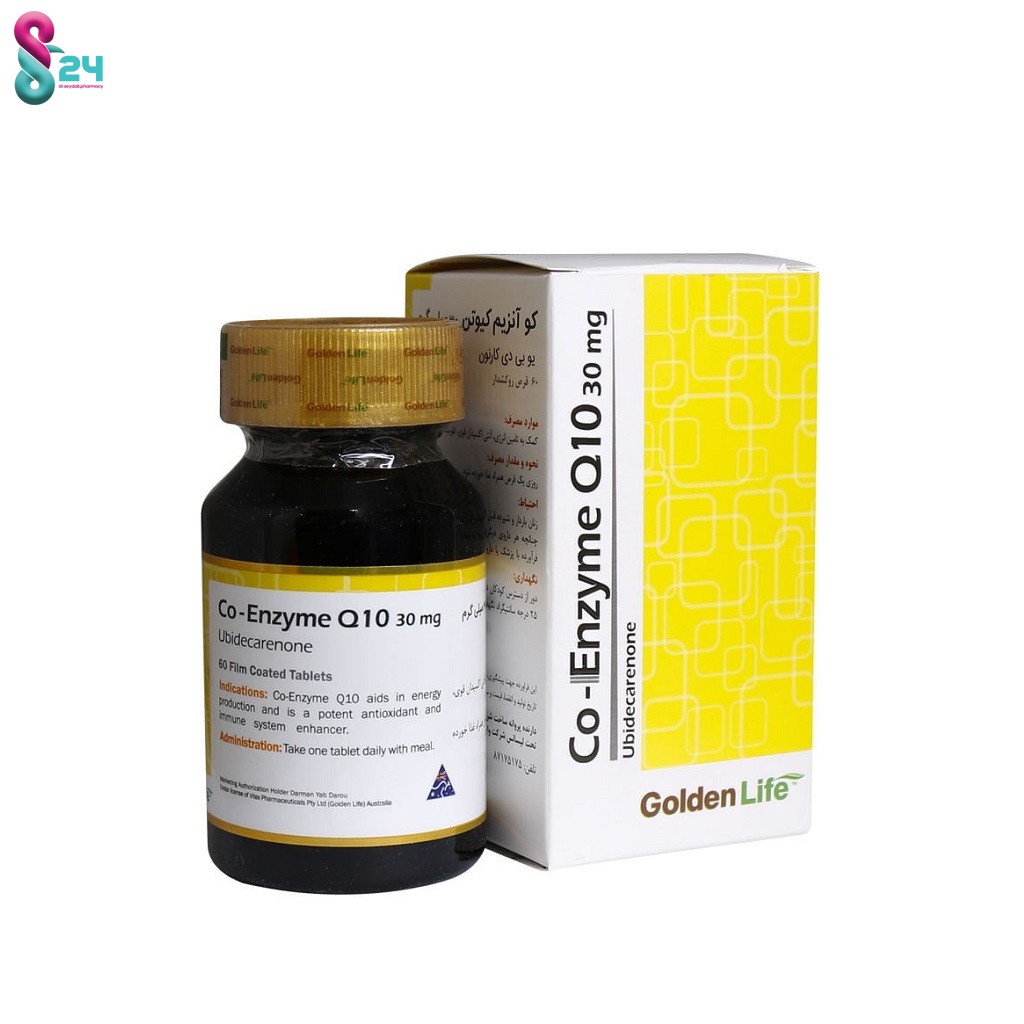 قرص کو آنزیم کیوتن 30 میلی گرم گلدن لایف 60 عدد