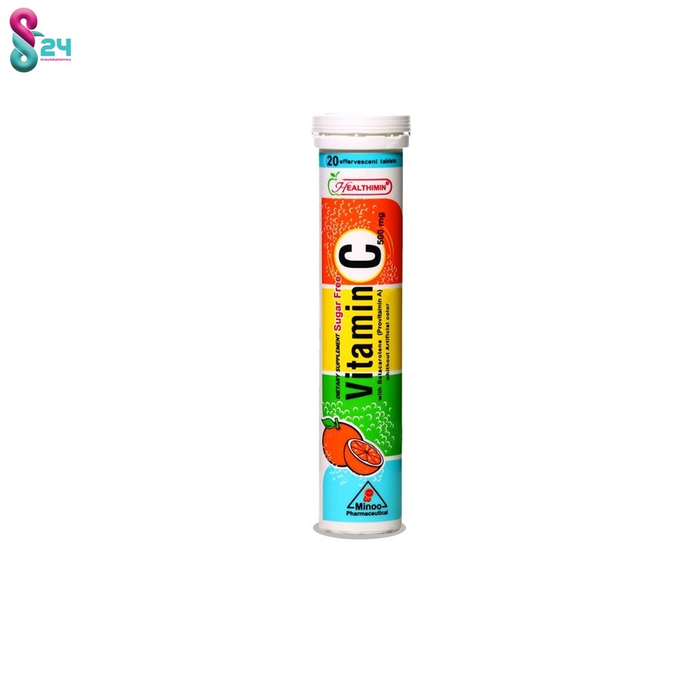 قرص جوشان ویتامین ث  500 میلی گرم هلثی مین