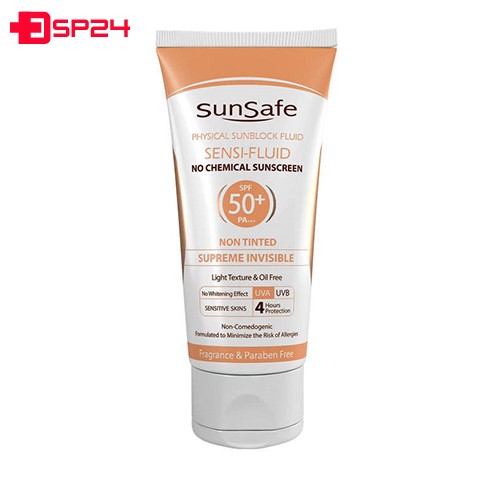 کرم ضد آفتاب سان سیف مدل سنسی فلوئید +SPF 50 حجم 50 میلی لیتر