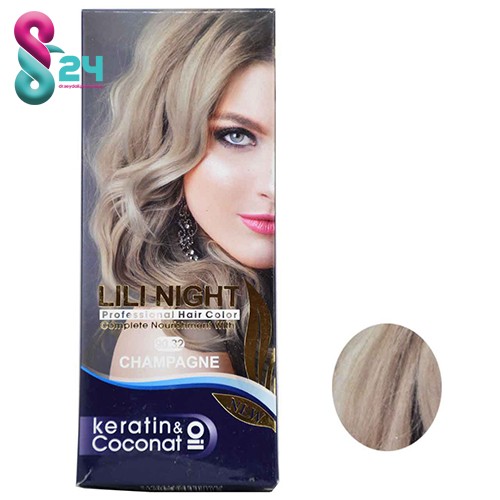 کیت رنگ مو لی لی نایت شماره 90.32 رنگ شامپاینی  120 میلی لیتر