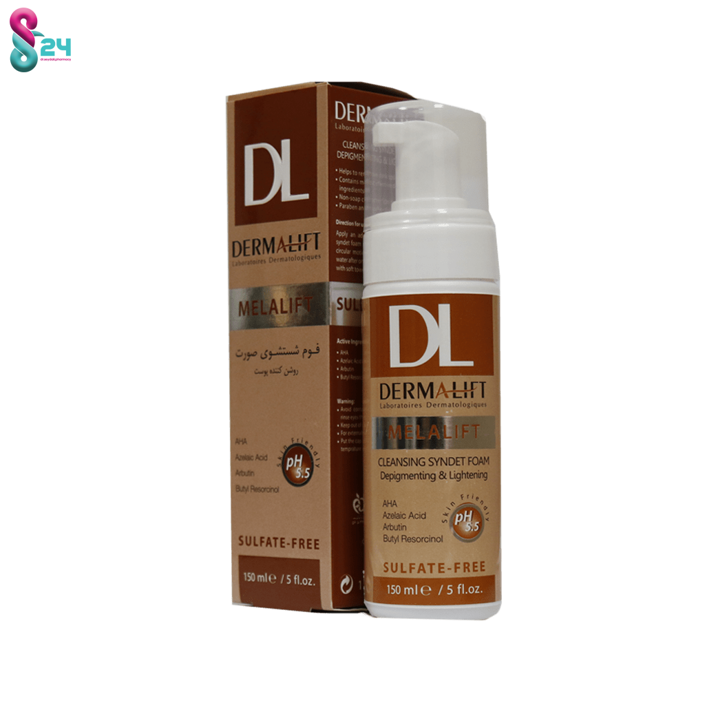 فوم شستشوی صورت روشن کننده پوست درمالیفت 150 میلی لیتر