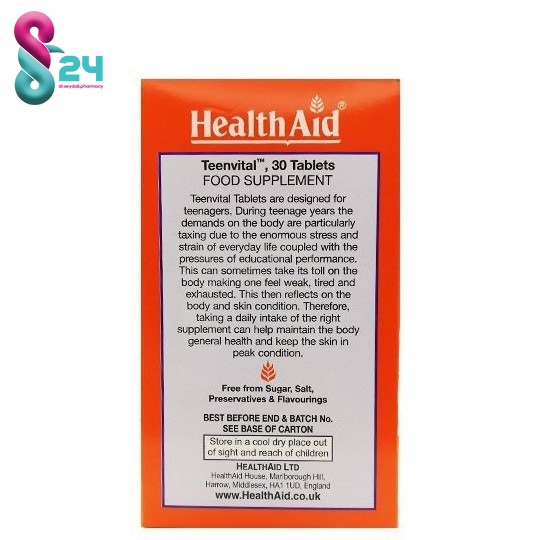 قرص تین ویتال هلث اید  30 عدد