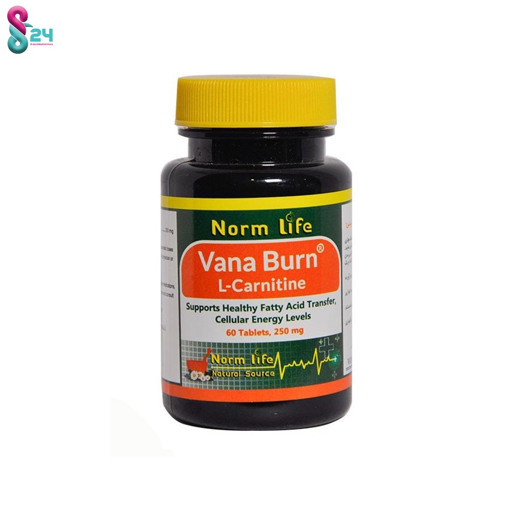 قرص وانا برن ۱۰۰۰ میلی گرم ال کارنیتین نورم لایف ۶۰ عدد