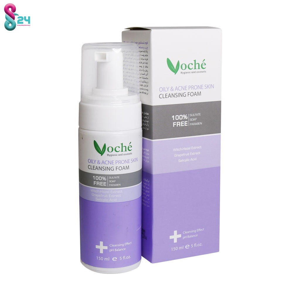 فوم شستشوی صورت مناسب پوست چرب و مستعد آکنه وچه 150 میلی لیتر