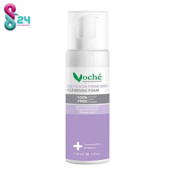 فوم شستشوی صورت مناسب پوست چرب و مستعد آکنه وچه 150 میلی لیتر