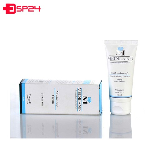 کرم مرطوب کننده پوست چرب و مختلط  ویتامین e مدیلن 50 میلی لیتر