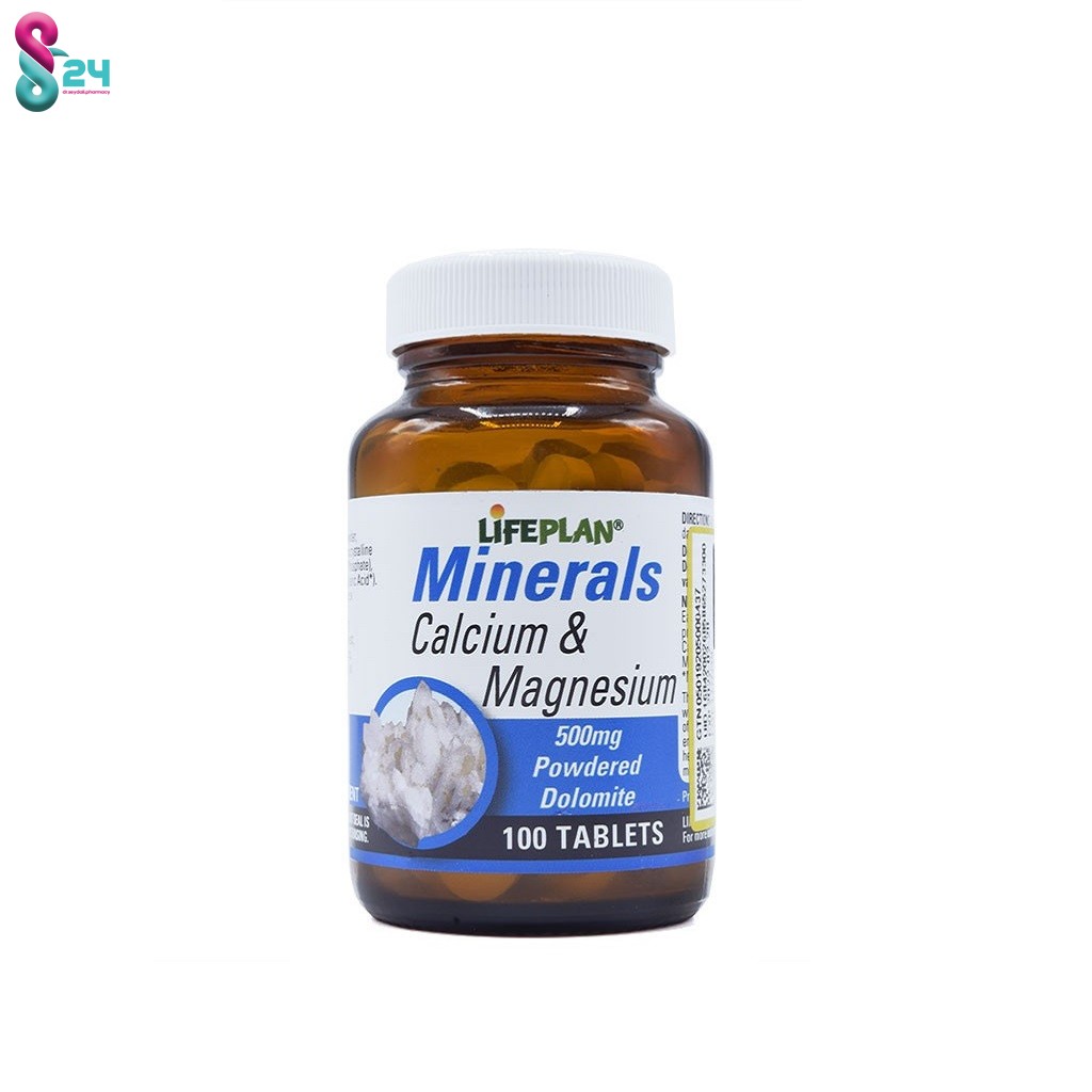 قرص مینرال کلسیم و منیزیم لایف پلن 100 عدد