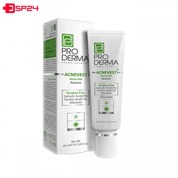ژل ضد جوش موضعی پرودرما مناسب پوست های چرب و جوش دار ۲۰ میلی لیتر