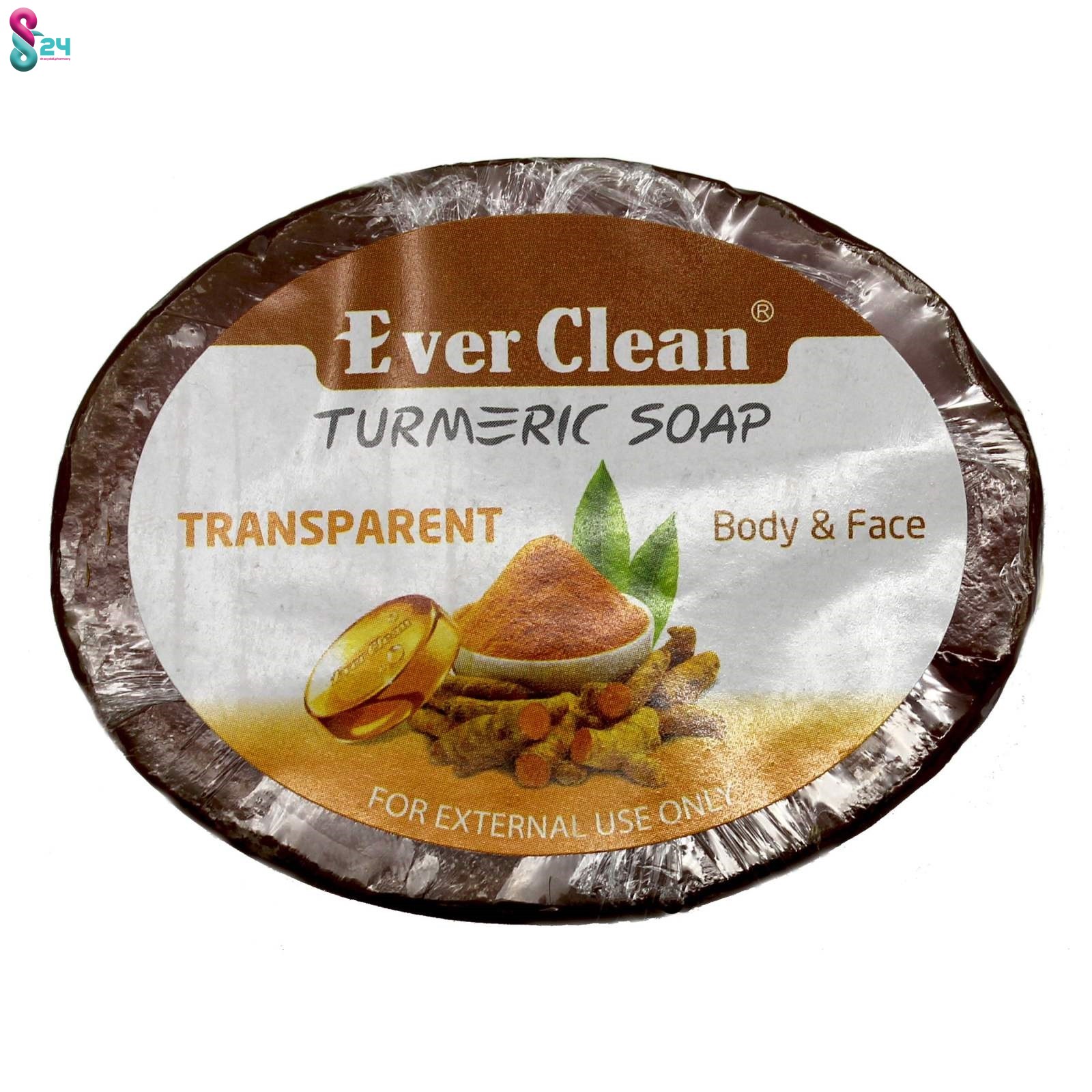 صابون اورکلین شفاف مدل زردچوبه 65 گرم