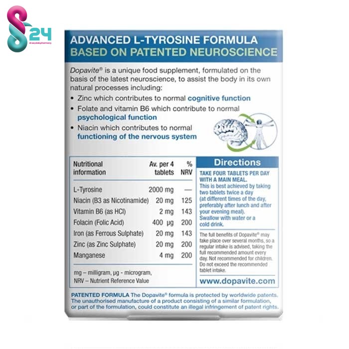 قرص دوپاویت ویتابیوتیکس ۶۰ عدد