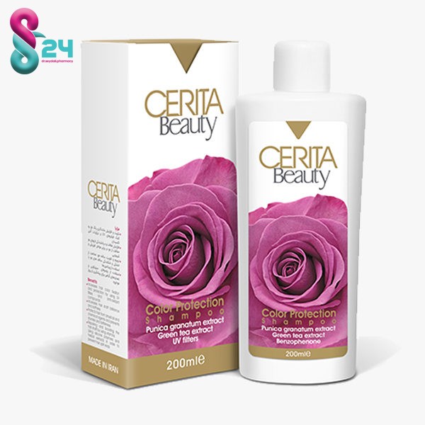 شامپو محافظ رنگ مو سریتا مناسب موهای رنگ شده ۲۰۰ میلی لیتر