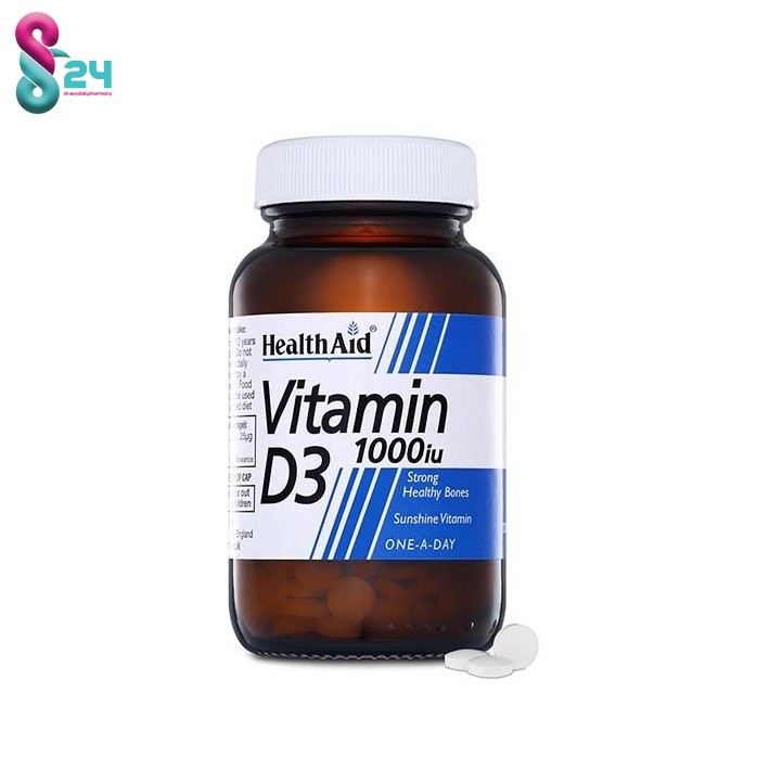 قرص ویتامین د3 1000 واحدی هلث اید 30 عدد