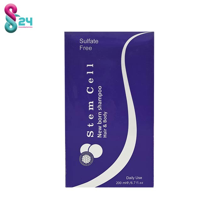 شامپو سر و بدن نوزاد استم سل بنفش