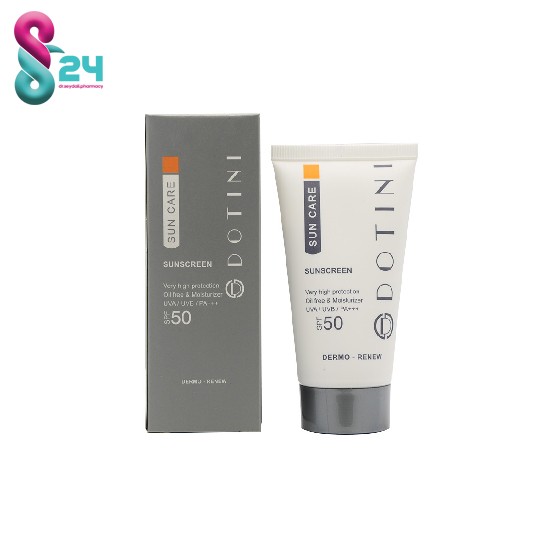 کرم ضدآفتاب فاقد چربی بی رنگ SPF50 دوتینی