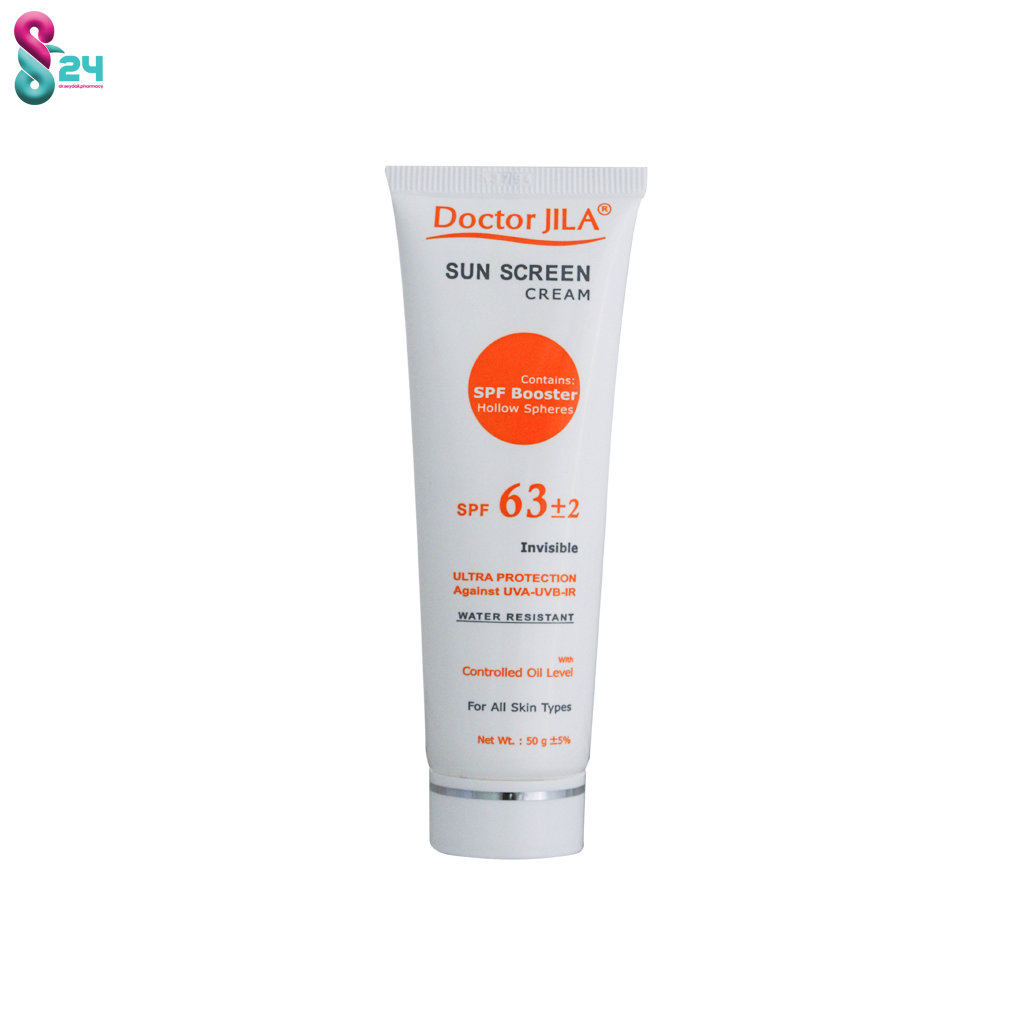 کرم ضد آفتاب SPF63 دکتر ژیلا مناسب پوست های چرب ۵۰ میلی لیتر