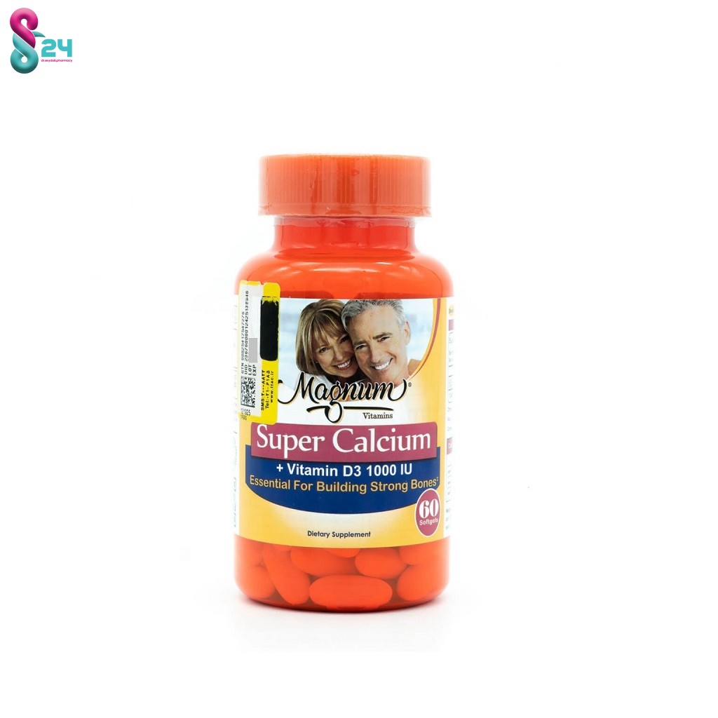 سافت ژل سوپر کلسیم و ویتامین د3 مگنوم ویتامینز 60 عدد