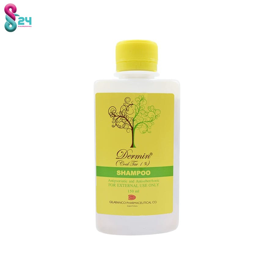 شامپو کل تار یک درصد درمین 150 میلی لیتر