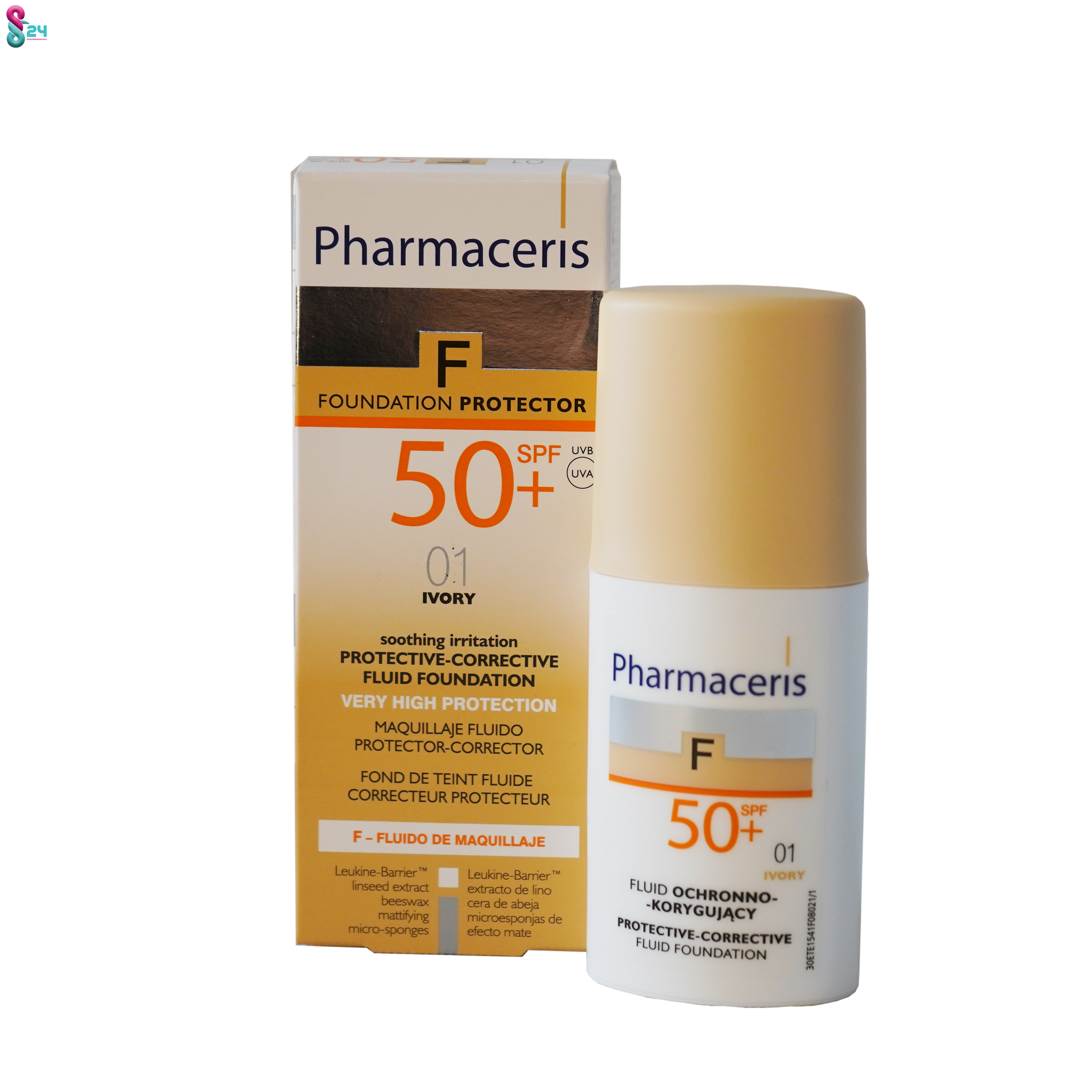 کرم پودرضدآفتاب مایع شماره 01 همراه با +SPF50 فارماسریز
