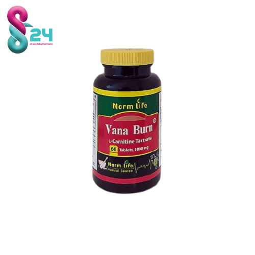 قرص وانا برن ال کارنیتین تارترات نورف لایف 60 عدد