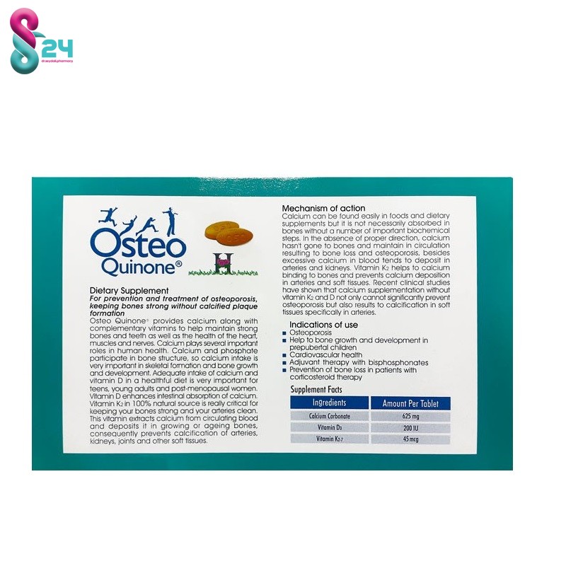 قرص استئوکینون هولیستیکا ۱۰۰ عدد