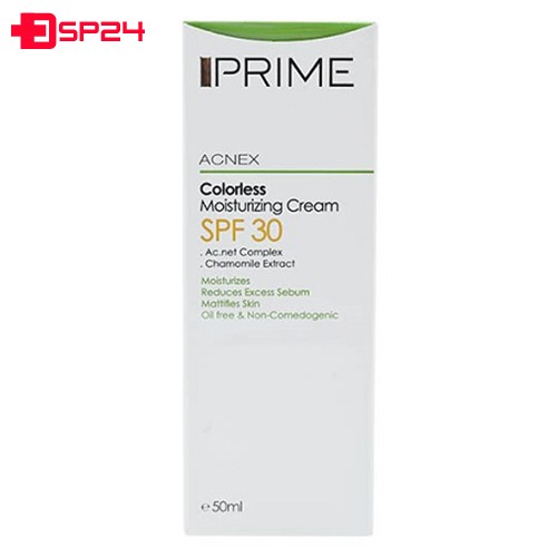 کرم مرطوب کننده آکنس پریم SPF30 مناسب پوست های چرب و مختلط ۵۰ میلی لیتر