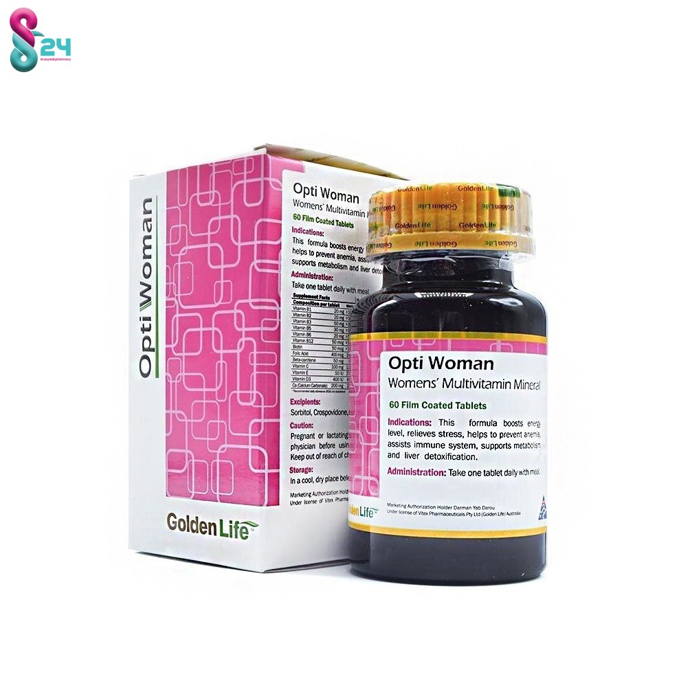 قرص اپتی وومن گلدن لایف 60 عدد