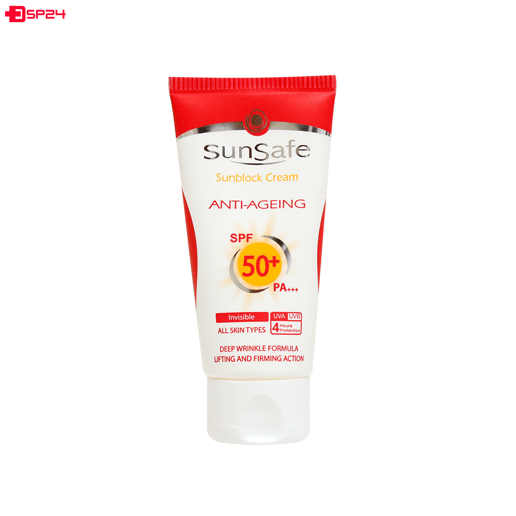 کرم ضد آفتاب و ضد چروک سان سیف SPF50 ۵۰ میلی لیتر