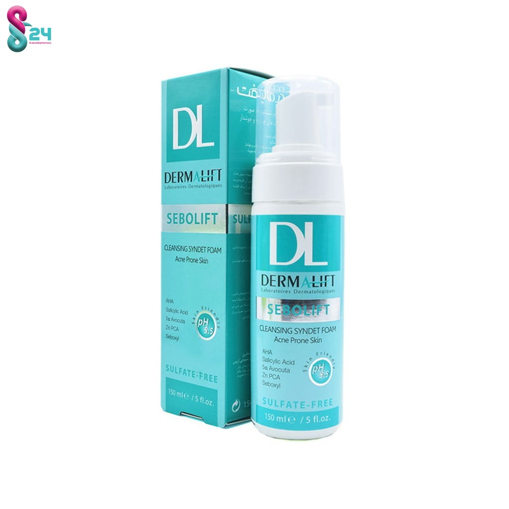 فوم شستشوی صورت پوست چرب و جوشدار سبولیفت درمالیفت 150 میلی لیتر