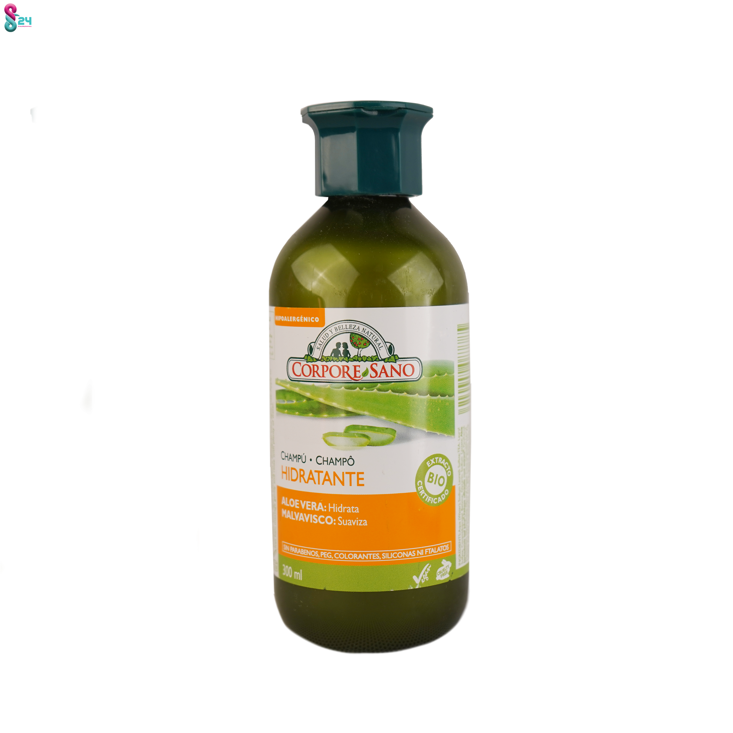 شامپو آبرسان مو کورپورسانو حاوی عصاره آلوئه ورا 300 میلی لیتر